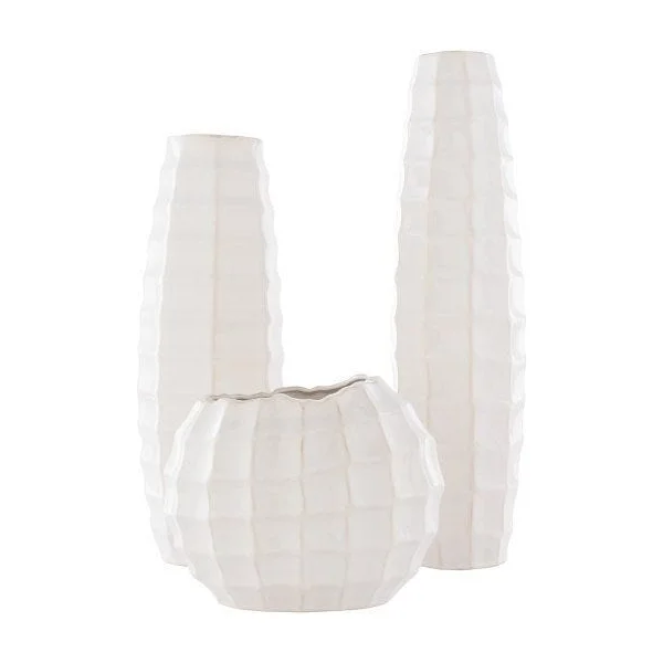 Cirio Outdoor Vase - Set of 3 - White