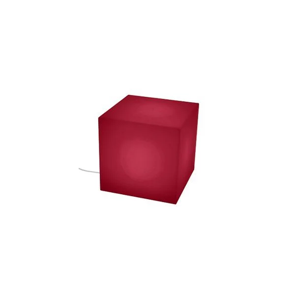 18" Polymere End Table - Bright Red