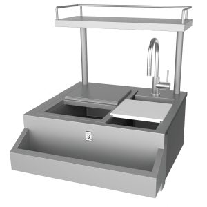Hestan 30-Inch Refreshment Center with 30-Inch High Shelf - GRCHS30