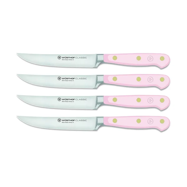 Wusthof Classic Pink Himalayan Salt 4-piece Steak Knife Set - 1061760404