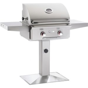American Outdoor Grill T-Series 24-Inch 2-Burner Natural Gas Grill On Pedestal - 24NPT-00SP