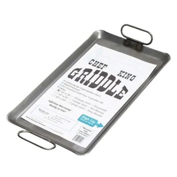 Rocky Mountain Chef King 12 X 20 Inch Steel Griddle