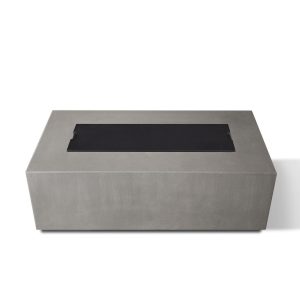 BBQGuys Signature 15 Inch Rectangle Aluminum Fire Table Lid - Fits 60-Inch Olliewood Fire Tables - Black - 351-BK