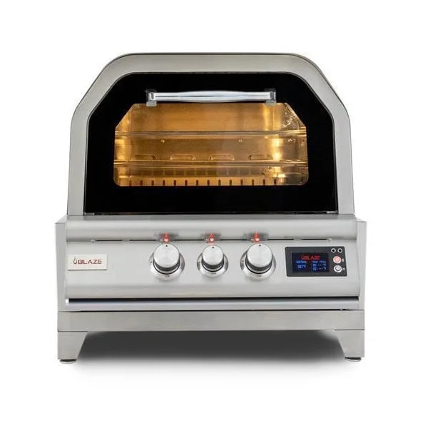 Blaze 26-Inch Countertop Natural Gas Outdoor Oven W/ Rotisserie & Countertop Sleeve - BLZ-26-PZOVN-NG