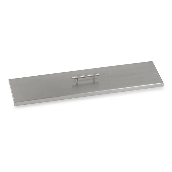 BBQGuys Signature 33-Inch Linear Stainless Steel Drop-In Pan Cover - SS-CV-LCB-30