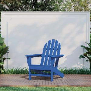 Classic Adirondack Recycled Plastic Adirondack in Pacific Blue by POLYWOOD