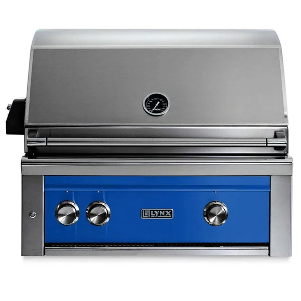 Lynx Professional 30 Inch Built-In Propane Grill w/ One Infrared Trident Burner & Rotisserie in Pacific Blue - L30TR-PBLP