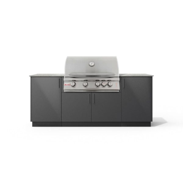 Urban Bonfire Sierra 32 Outdoor Kitchen w/ Blaze LTE Propane Grill, Keon Dekton Countertop & Anthracite Finish - B-Sierra-32-Blaze-Keon-Anthracite