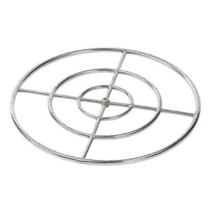 BBQGuys Signature 30-Inch Stainless Steel Triple-Ring Propane Gas Burner W/ 3/4-Inch Inlet - SS-FR-30-LP