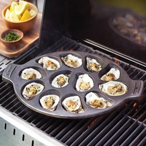 Cast Iron Oyster Pan - Large (12)