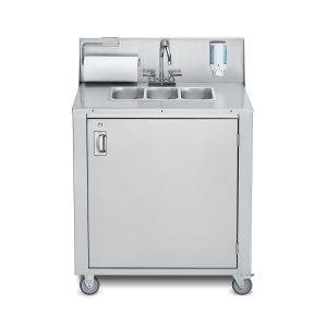 Crown Verity Triple Stainless Cold Water Handwashing Sink - CV-PHS-3C