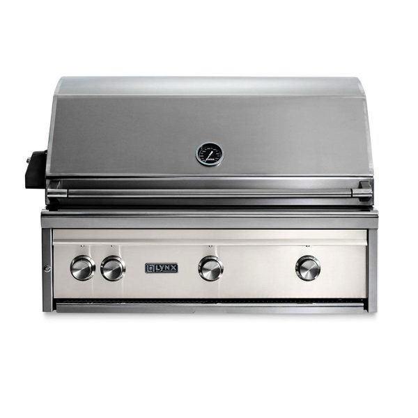 Lynx Professional 36 Inch Built-In All Infrared Trident Propane Grill w/ Flametrak & Rotisserie in Glacier - LF36ATR-GLLP