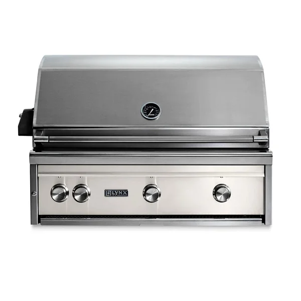 Lynx Professional 36 Inch Built-In All Infrared Trident Propane Grill w/ Flametrak & Rotisserie in Glacier - LF36ATR-GLLP