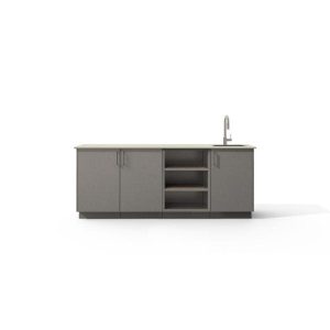 Urban Bonfire Reef Outdoor Kitchen w/ Danae Dekton Countertop & Clay Finish - B-Reef-Danae-Clay