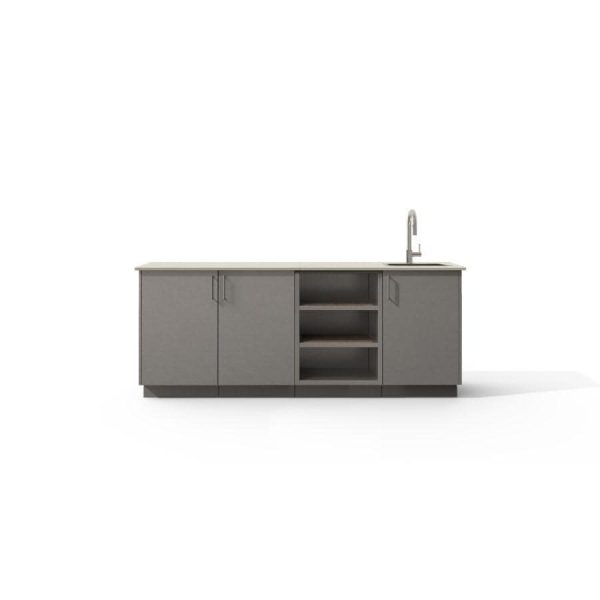 Urban Bonfire Reef Outdoor Kitchen w/ Danae Dekton Countertop & Clay Finish - B-Reef-Danae-Clay