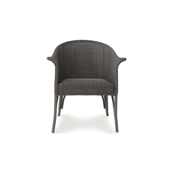 Timeless View Wicker Club Chair in Pewter by Lakeview Outdoor Designs