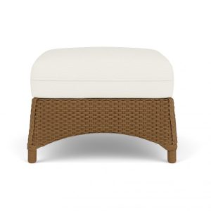 Mandalay Lloyd Loom Ottoman in Hickory/Sailcloth Salt by Lloyd Flanders