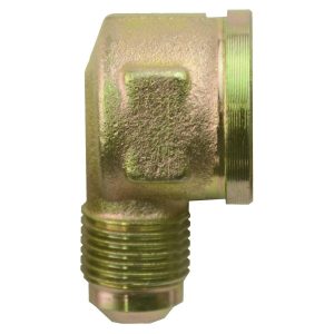 The Outdoor Plus 90-Degree 3/8-Inch Male Flare  x  1/2 Female Brass Fitting