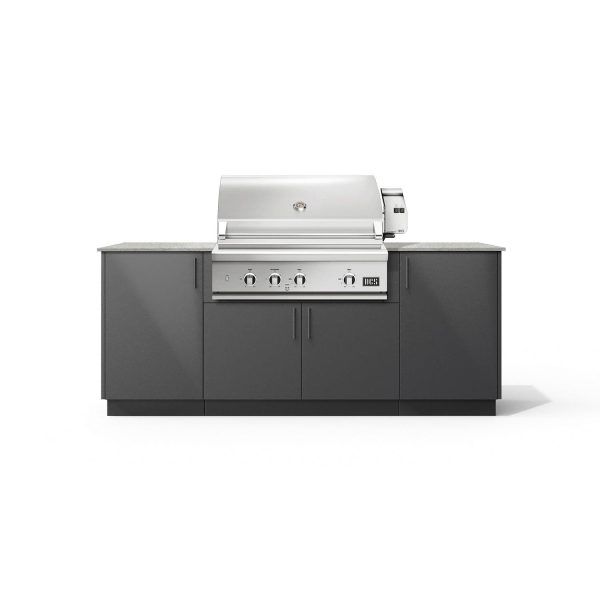 Urban Bonfire Sierra 36 Outdoor Kitchen w/ DCS Propane Grill, Keon Dekton Countertop & Anthracite Finish - B-Sierra-36-DCS-Keon-Anthracite