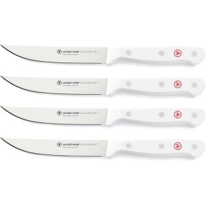 Wusthof Gourmet 4-Piece Steak Knife Set - White Handles - 1125460401