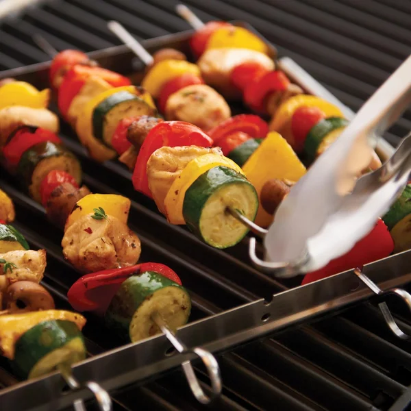 13 X 10-Inch Stainless Steel Folding Shish Kebab & Skewer Set - Set Of 6