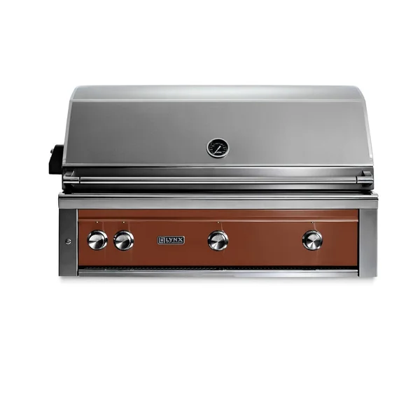 Lynx Professional 42 Inch Built-In Natural Gas Grill w/ Rotisserie in Sierra - L42R-3-SING
