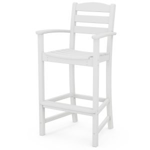 POLYWOOD La Casa Cafe Bar Arm Chair - White