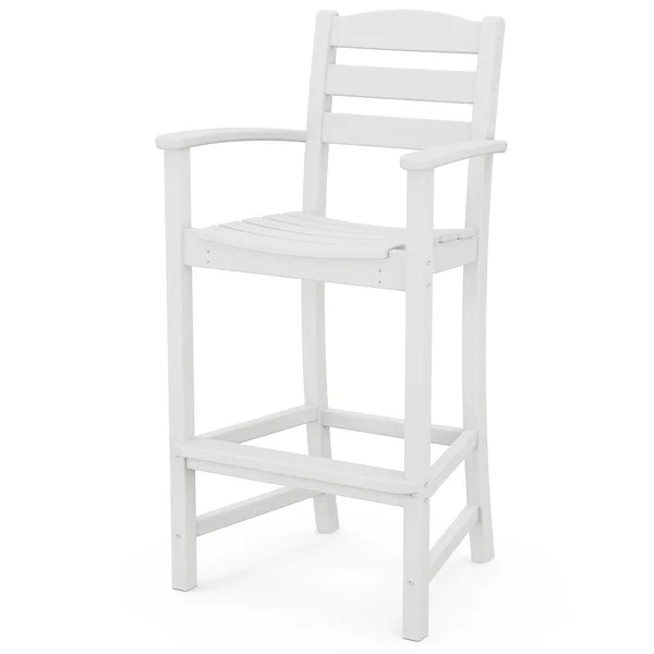 POLYWOOD La Casa Cafe Bar Arm Chair - White