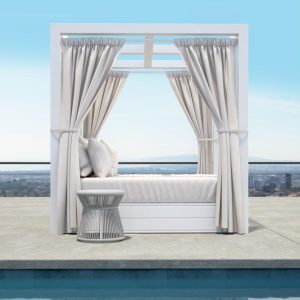 Newport 2 Pc Woven Rope Seating Set in Frost/Cast Silver by Sunset West