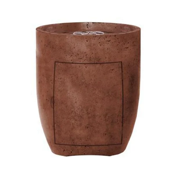 Bloomview 3 24 Inch Round GFRC Propane Fire Bowl in Cafe by Lakeview Outdoor Designs