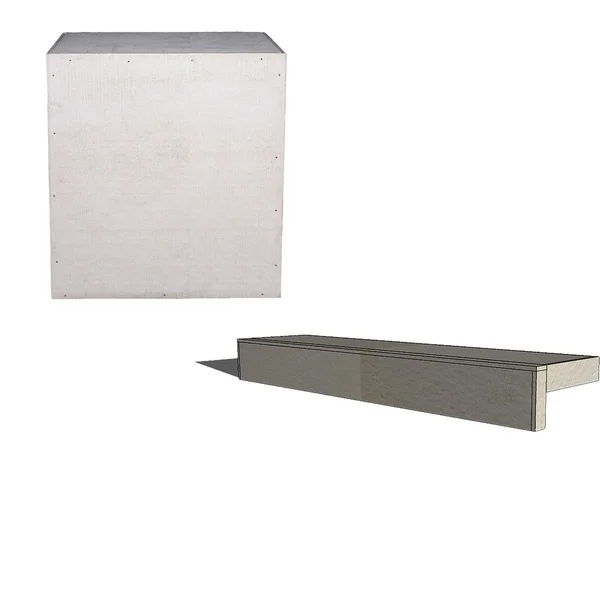 Universal 36 Inch Outdoor Kitchen Filler Cabinet - ADA And Universal 36 Inch Ready To Finish Overhang Raised Bar