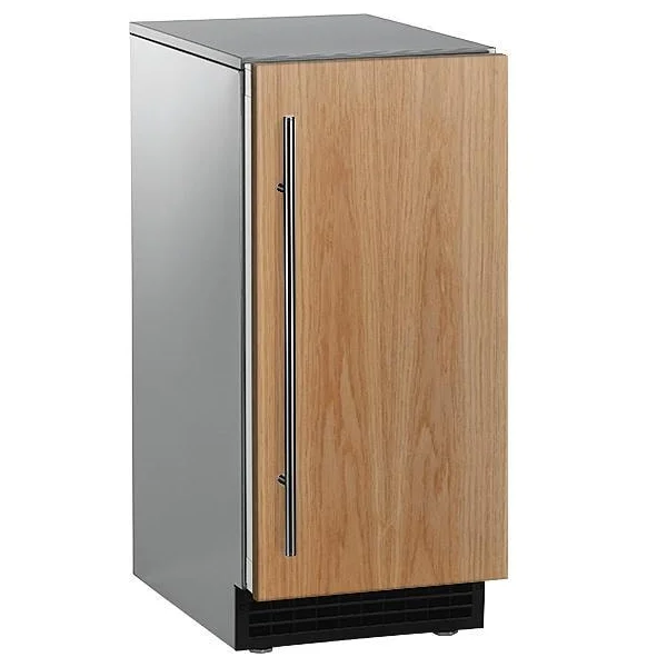 Scotsman Brilliance 30 Lb. 15-Inch Gourmet Ice Machine With Drain Pump - Custom Panel / Stainless Cabinet - SCCP30MA1SU