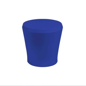 Affinity 18 Inch Round Polyresin End Table in Dark Blue by Ledge Lounger