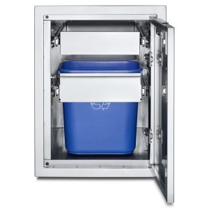 Crown Verity Infinite Series 21-Inch Enclosed Cabinet Storage W/ Single Storage Drawer And Double Trash Bin Storage - Large - IBILC-GH-1D