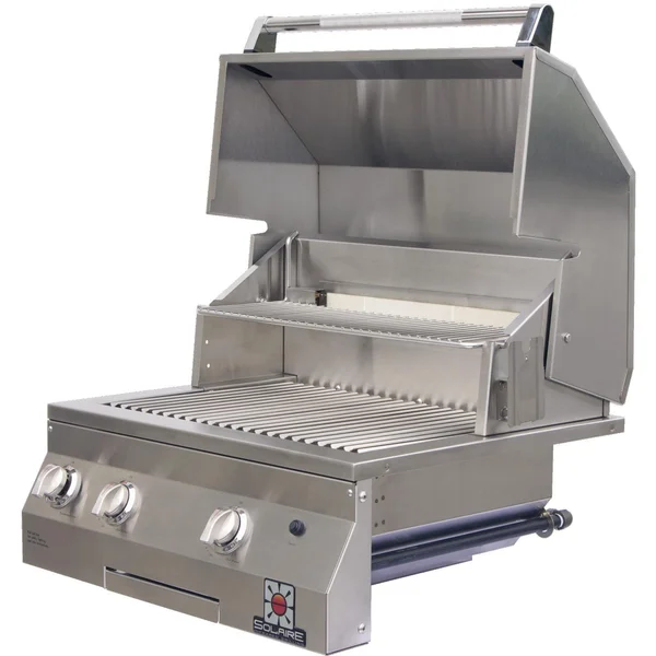 Solaire 27 Inch Deluxe Built-In InfraVection Natural Gas Grill With Rotisserie - SOL-AGBQ-27GVIXL-NG