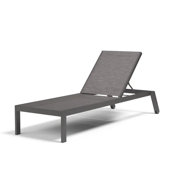 Vegas Aluminum Chaise Lounge in Graphite/Graphite by Sunset West