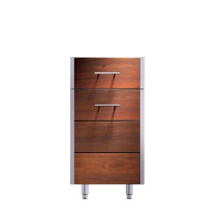 Kalamazoo Arcadia 18 Inch Cabinet - Drawer Over Door - Right Hinge - Ipe Finish - KD-18-2R-IPE-S4