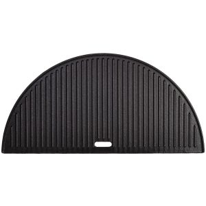 Kamado Joe Half Moon Cast Iron Reversible Griddle For Classic 18-Inch Grills - KJ-HCIGRIDDLE