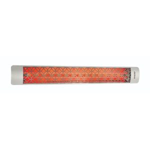 Eurofase Clover Series 61-Inch 6000 Watt Dual Element 277V Electric Infrared Patio Heater In Stainless Steel - EF60277S2
