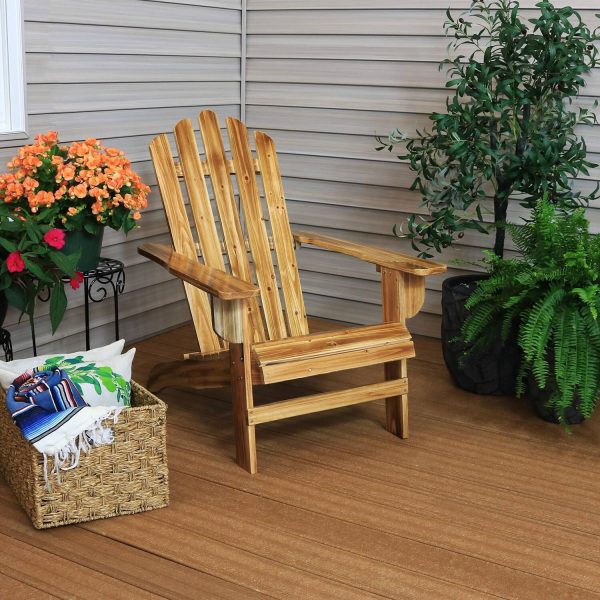 Wood Adirondack in Light Charred/ by Ultimate Patio