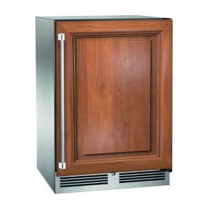 Perlick 24-Inch Signature Series Marine & Coastal Series Stainless Steel Panel Ready Outdoor Dual-Zone Wine Reserve W/ Door Lock - Right Hinge - HP24DM-4-2RL
