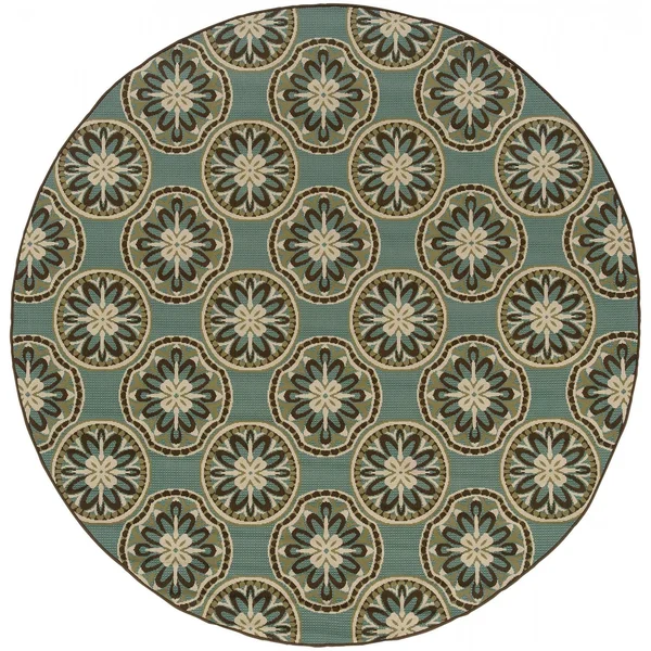 Oriental Weavers Montego 7.83 Ft. Round Indoor/Outdoor Rug - 8323L