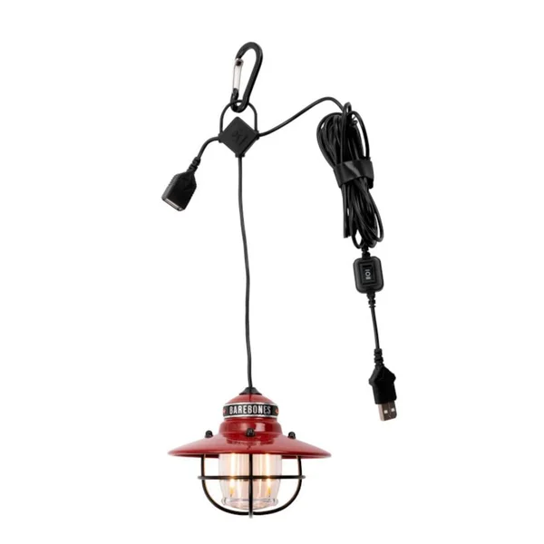 Barebones Living Edison Pendant Light - Red - LIV-266