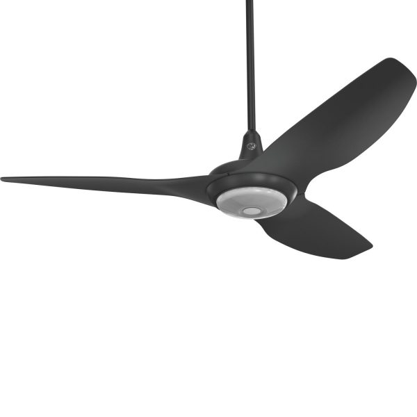 Big Ass Fans 52-Inch Haiku Ceiling Fan Universal Mount W/32-Inch Downrod & Downlight in Black - MK-HK4-042506A258F258G10I32S2