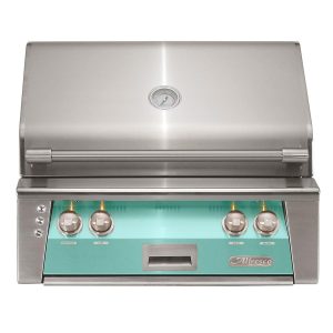 Alfresco ALXE 30-Inch Built-In Propane Grill With Sear Zone And Rotisserie in Light Green - ALXE-30SZ-LP-S6027