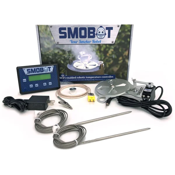 SMOBOT Kamado Grill and Smoker Temperature Controller W/ WiFi and 6 Inch Cap for Kamado Joe