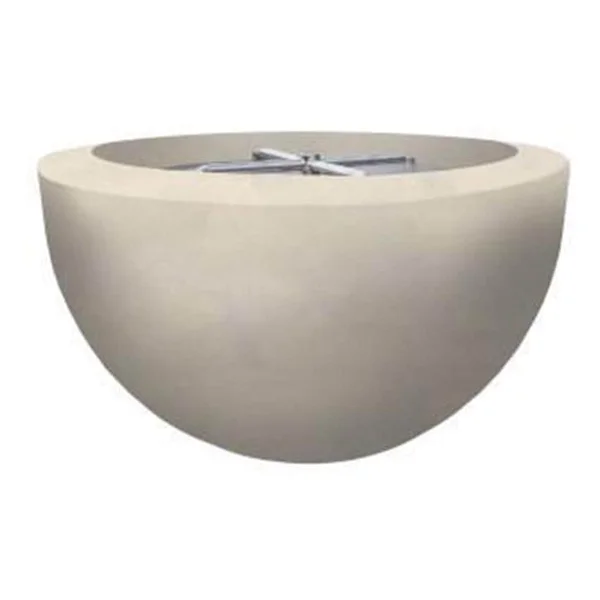 Valley Bay 3 30 Inch Round GFRC Natural Gas Fire Bowl in Coastal by Lakeview Outdoor Designs