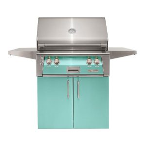 Alfresco ALXE 30-Inch Freestanding Natural Gas Grill With Rotisserie in Light Green - ALXE-30C-NG-S6027