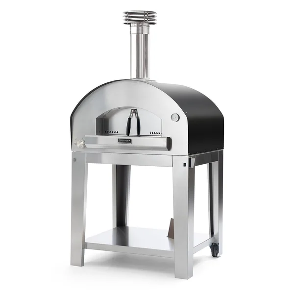 Fontana Forni Firenze Hybrid Pizza Oven on Cart - Anthracite