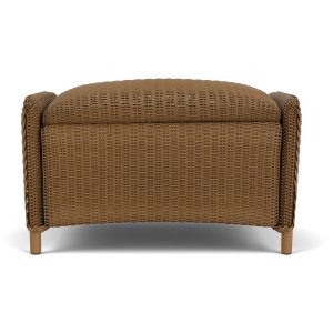 Reflections Lloyd Loom Ottoman in Hickory by Lloyd Flanders